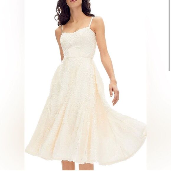 DRESS THE POPULATION - Sequin Midi Spaghetti Strap